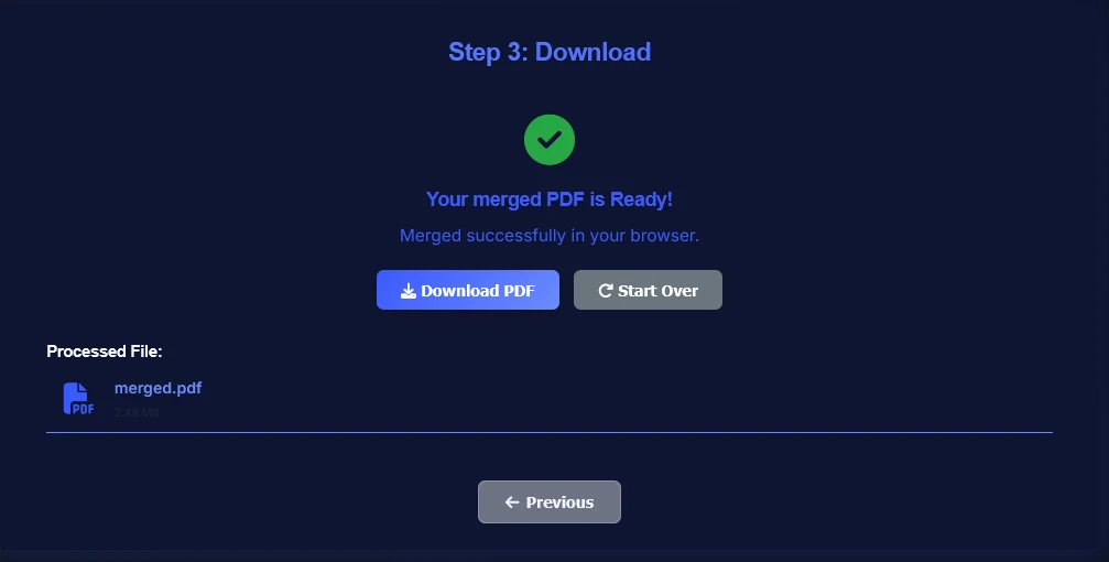 Download merged PDF