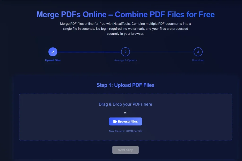 merge pdf files
