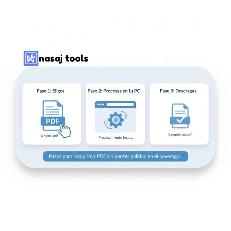 Pasos para comprimir PDF sin perder calidad en el navegador.