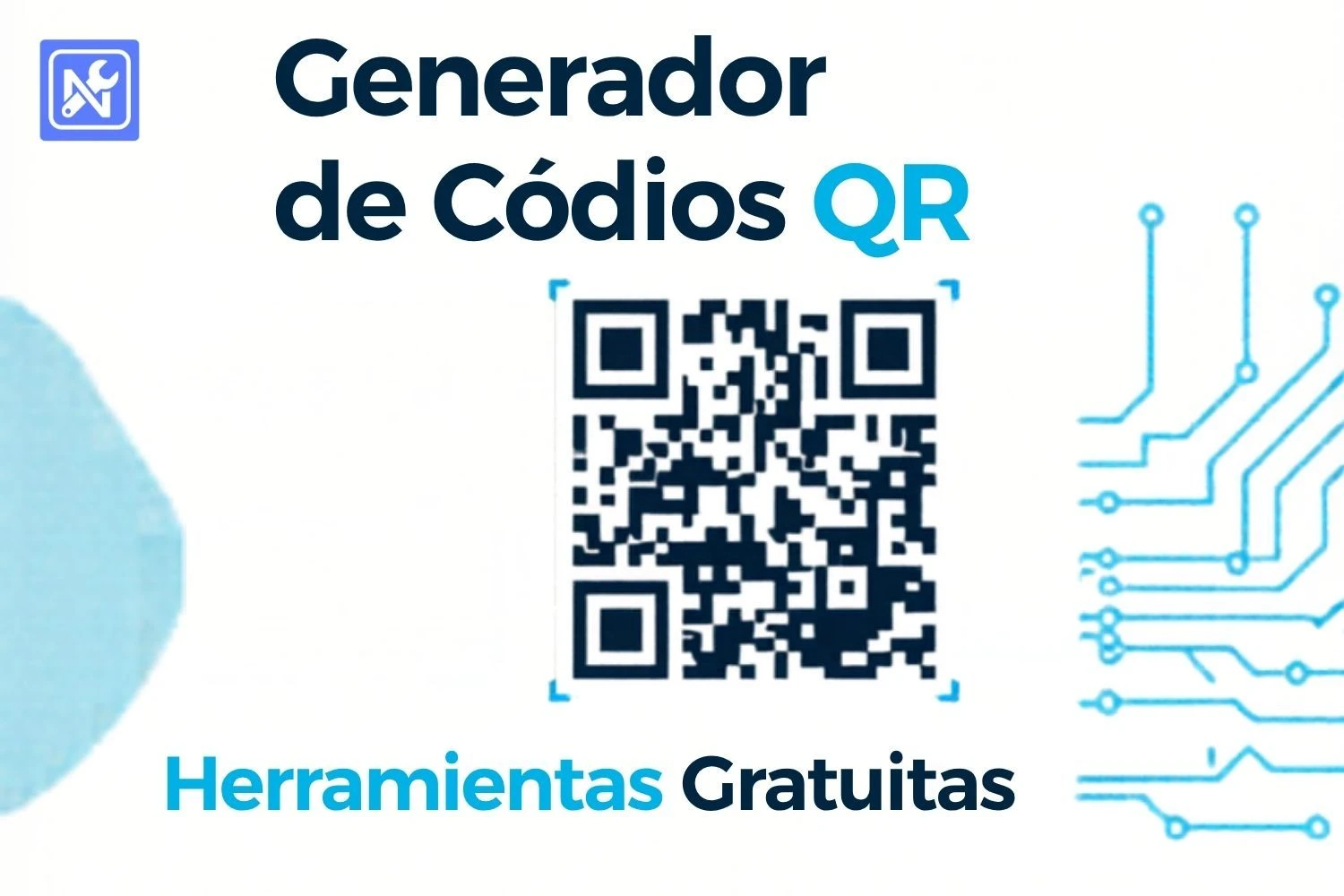 Proceso de tres pasos para usar el generador de códigos QR gratuito.