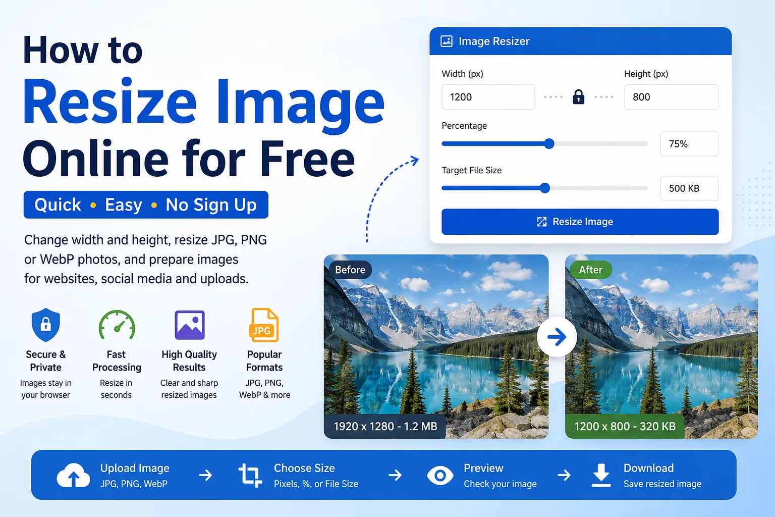 How to Resize an Image Online for Free 6 Resize image online for free with NasajTools image resizer